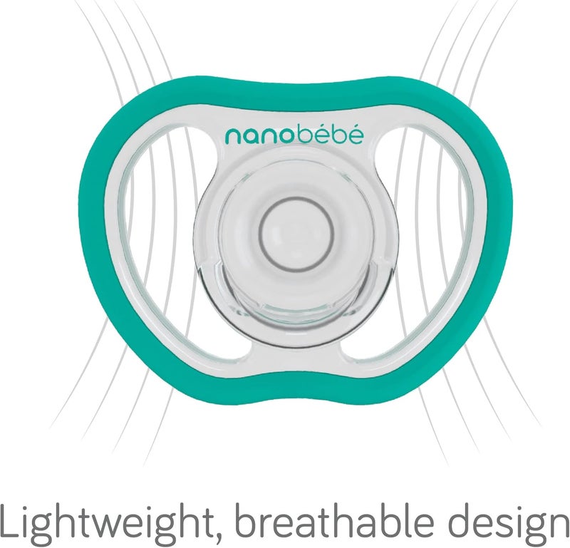 NANOBÉBÉ Baby Infant Flexy Active Pacifier, 4 Pack - Image 2